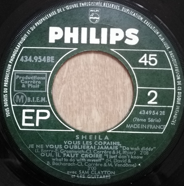 Sheila - Écoute Ce Disque | Philips (434 954 BE) - 4