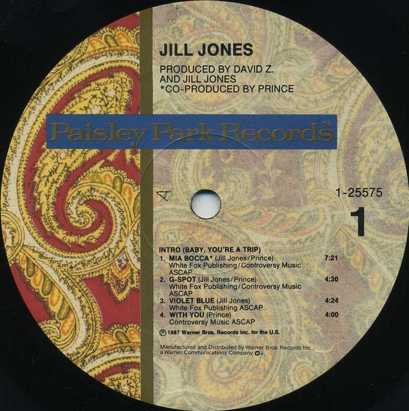 Jill Jones - Jill Jones | Paisley Park (9 25575-1) - 3 Jill Jones - Jill Jones | Paisley Park (9 25575-1) - 3