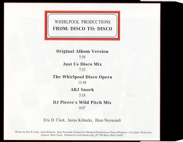 Whirlpool Productions - From: Disco To: Disco | ElektroMotor (PV 575 909-2) - 2