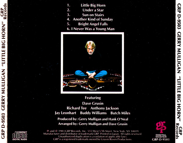 Gerry Mulligan - Little Big Horn | GRP (GRP-D-9503) - 2