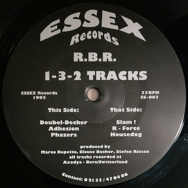 R.B.R. - 1-3-2 Tracks | Essex Records (ES-003)