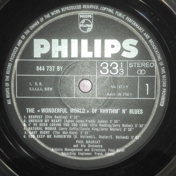 Paul Mauriat - Rhythm & Blues | Philips (844.737 BY) - 2