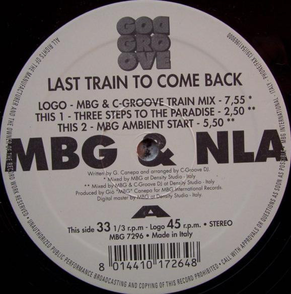MBG & New Latin Age - Last Train To Come Back | MBG International Records (MBG 7296) - main MBG & New Latin Age - Last Train To Come Back | MBG International Records (MBG 7296) - main