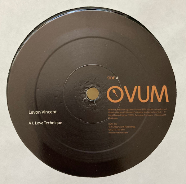 Levon Vincent - Love Technique / Air Raid | Ovum Recordings (OVM-172) - 3