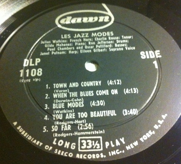 The Jazz Modes - Les Jazz Modes | Dawn (DLP 1108) - 4