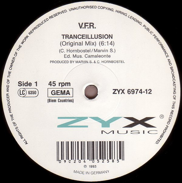 V.F.R. - Tranceillusion | ZYX Music (ZYX 6974-12) - main V.F.R. - Tranceillusion | ZYX Music (ZYX 6974-12) - main