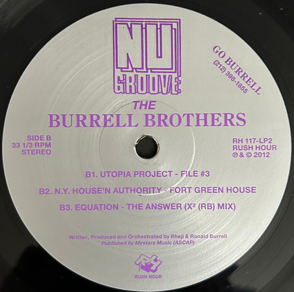 Burrell - The Nu Groove Years Part 2 1988-1992 | Rush Hour (RH 117-2 LP) - 4 Burrell - The Nu Groove Years Part 2 1988-1992 | Rush Hour (RH 117-2 LP) - 4