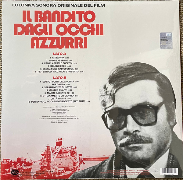 Ennio Morricone - (Colonna Sonora Originale Del Film) Il Bandito Dagli Occhi Azzurri | Cam Sugar (CS005) - 2 Ennio Morricone - (Colonna Sonora Originale Del Film) Il Bandito Dagli Occhi Azzurri | Cam Sugar (CS005) - 2