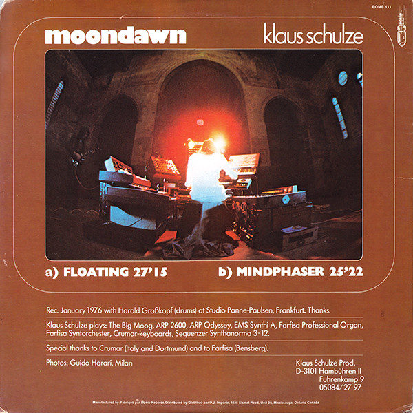 Klaus Schulze - Moondawn | Bomb Records (BOMB 111) - 2