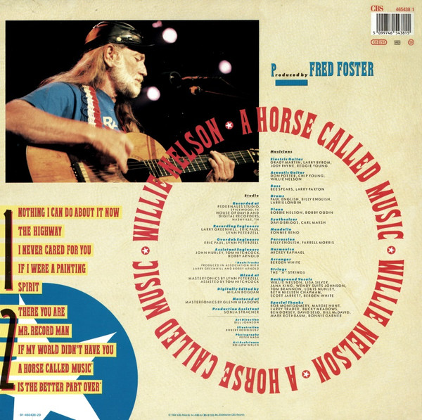 Willie Nelson - A Horse Called Music | CBS (465438 1) - 2 Willie Nelson - A Horse Called Music | CBS (465438 1) - 2