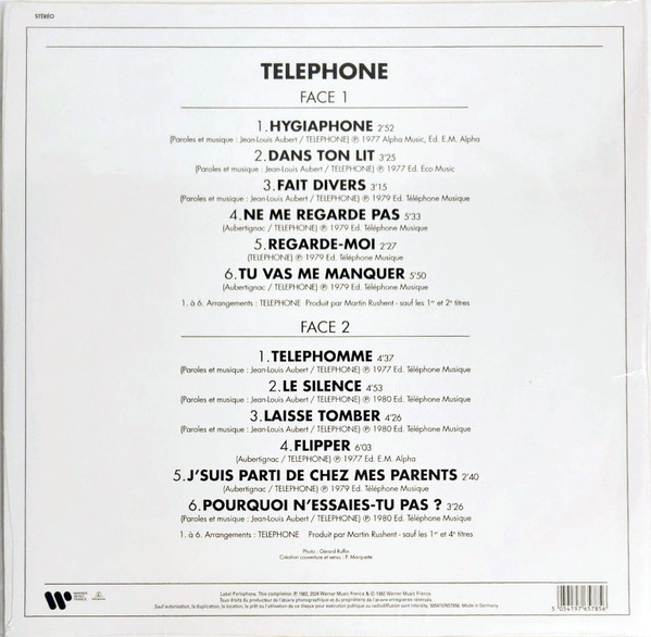 Téléphone - Enregistrements Originaux | Warner Music France (5054197502972) - 2 Téléphone - Enregistrements Originaux | Warner Music France (5054197502972) - 2