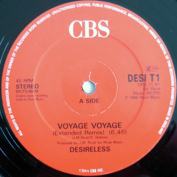Desireless - Voyage Voyage | CBS (DESI T1) - 4 Desireless - Voyage Voyage | CBS (DESI T1) - 4