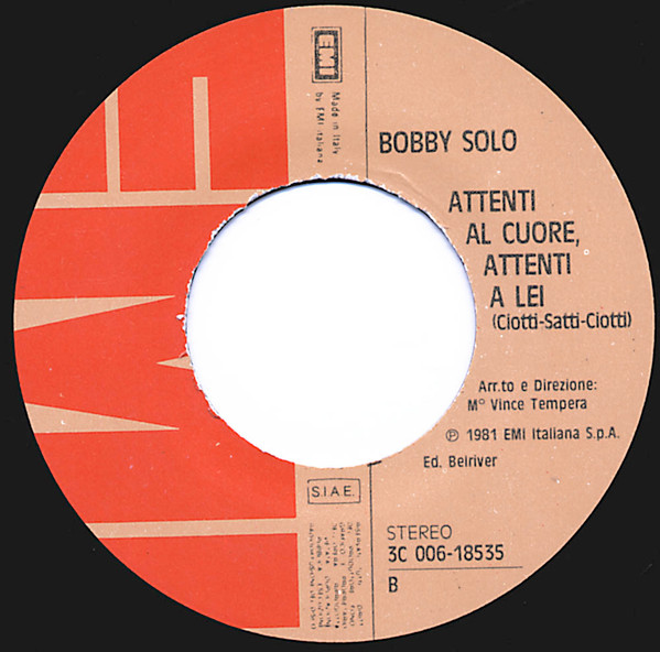 Bobby Solo - Non Posso Perderti | EMI (3C 006-18535) - 4