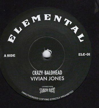 Vivian Jones / Stingray All Stars - Crazy Baldhead / Crazy Dub | Elemental Records (ELE-01)