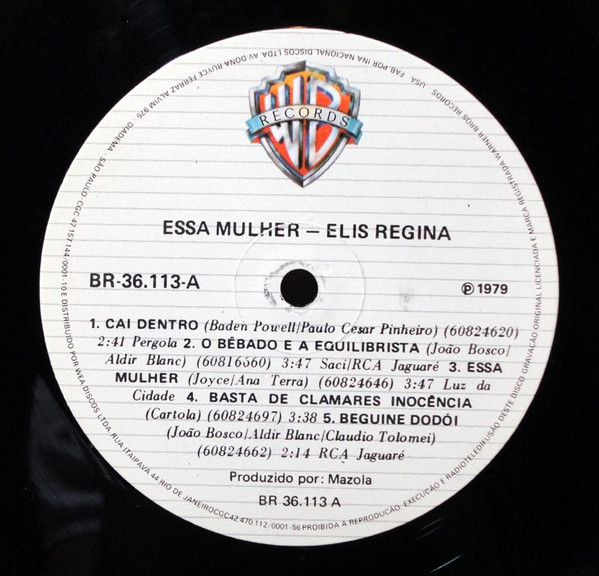 Elis Regina - Elis, Essa Mulher | Warner Bros. Records (BR 36.113) - 3 Elis Regina - Elis, Essa Mulher | Warner Bros. Records (BR 36.113) - 3