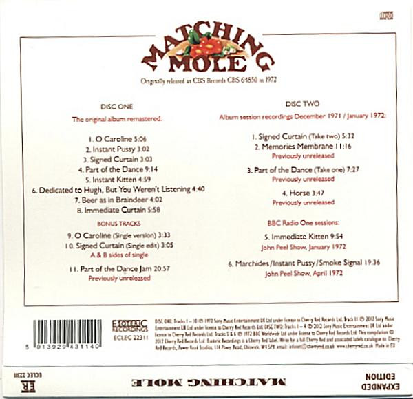 Matching Mole - Matching Mole | Esoteric Recordings (ECLEC 22311) - 2 Matching Mole - Matching Mole | Esoteric Recordings (ECLEC 22311) - 2