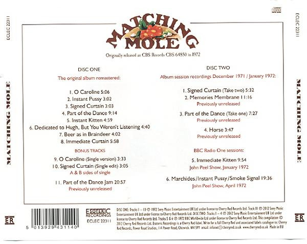 Matching Mole - Matching Mole | Esoteric Recordings (ECLEC 22311) - 4 Matching Mole - Matching Mole | Esoteric Recordings (ECLEC 22311) - 4
