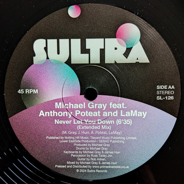 Michael Gray - Fly Away / Never Let You Down | Sultra Records (SL-126) - 2