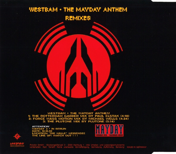 WestBam - The Mayday Anthem (Remixes) | Low Spirit Recordings (863 891-2) - 2