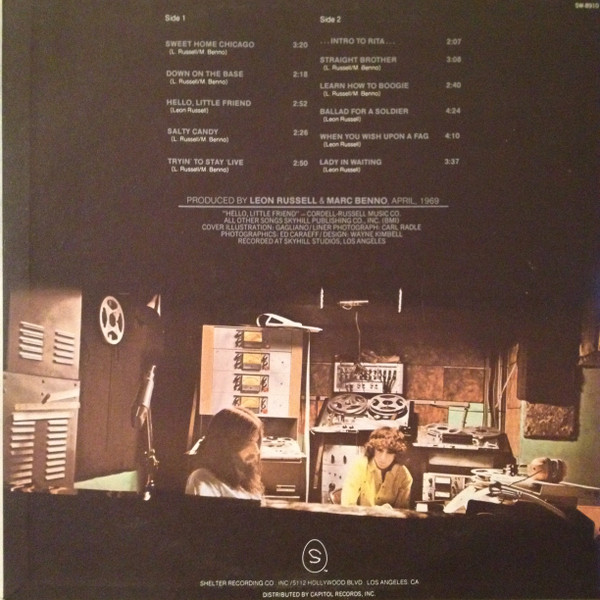Leon Russell , Marc Benno - Asylum Choir II | Shelter Records (SW-8910) - 2