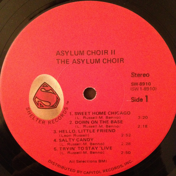 Leon Russell , Marc Benno - Asylum Choir II | Shelter Records (SW-8910) - 3