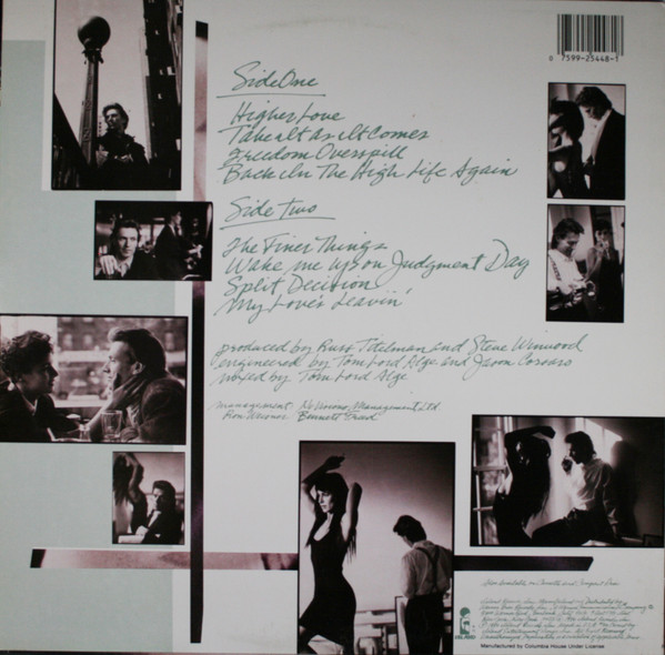 Steve Winwood - Back In The High Life | Island Records (A1-25448-1) - 2