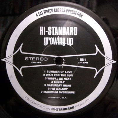 Hi-Standard - Growing Up | Fat Wreck Chords (FAT534-1) - 3 Hi-Standard - Growing Up | Fat Wreck Chords (FAT534-1) - 3