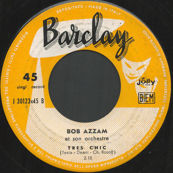 Bob Azzam Et Son Orchestre - E' Scritto Nel Cielo | Barclay (J 30123) - 2