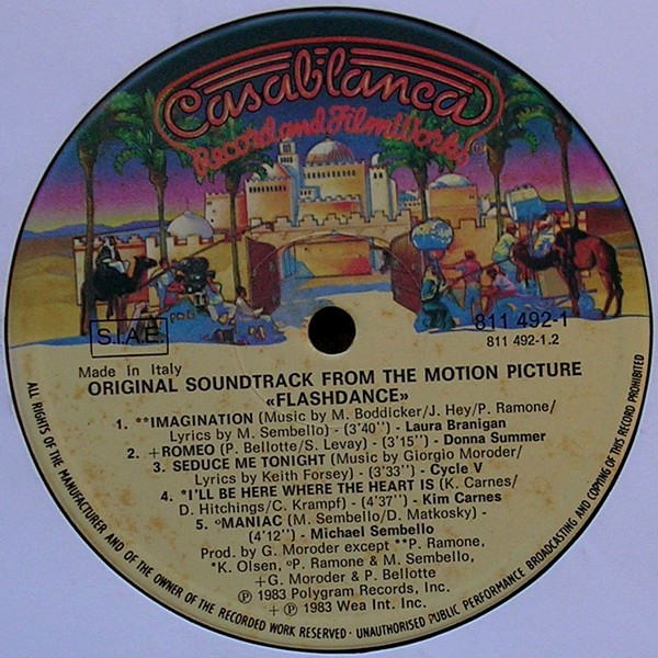 Various - Flashdance (Original Soundtrack From The Motion Picture) | Casablanca (811492-1) - 4