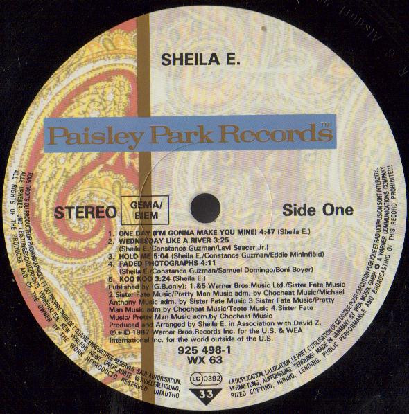 Sheila E. - Sheila E | Paisley Park (WX 63) - 3