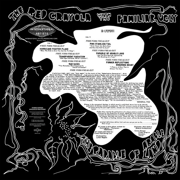 Red Krayola With The Familiar Ugly - The Parable Of Arable Land | International Artists (IA-LP2PSYFI) - 3 Red Krayola With The Familiar Ugly - The Parable Of Arable Land | International Artists (IA-LP2PSYFI) - 3