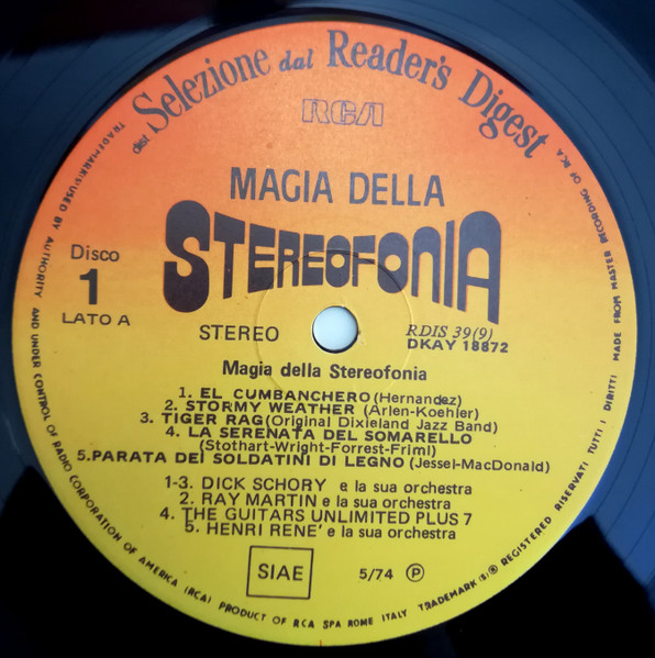 Various - La Magia Della Stereofonia (La Musica In Movimento) | Reader's Digest (RDIS 39-(9)) - 4 Various - La Magia Della Stereofonia (La Musica In Movimento) | Reader's Digest (RDIS 39-(9)) - 4