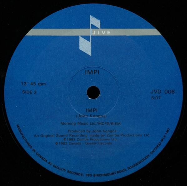 IMPI - Impi (12") [Vinyl] | Jive (JVD 006) - 2