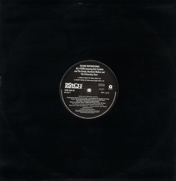 Joe / The Island Inspirational All-Stars - All The Things (Your Man Won't Do) | Island Records (12 IS 634) - 2