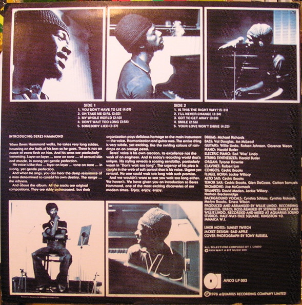 Beres Hammond - Soul Reggae | Water Lily (ARCO LP 003) - 2 Beres Hammond - Soul Reggae | Water Lily (ARCO LP 003) - 2
