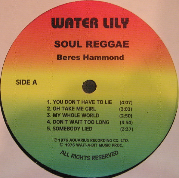 Beres Hammond - Soul Reggae | Water Lily (ARCO LP 003) - 3 Beres Hammond - Soul Reggae | Water Lily (ARCO LP 003) - 3