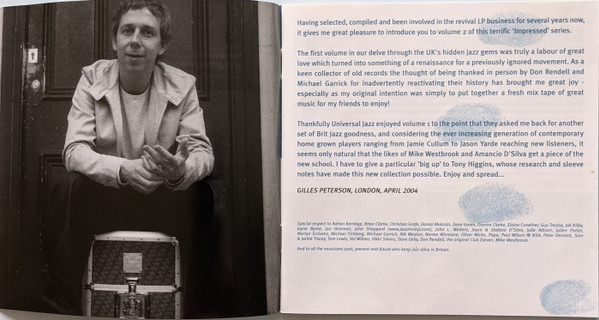 Gilles Peterson - Impressed 2 With Gilles Peterson (Rare, Classic & Unique Modern Jazz From Britain 1963-1974) | Universal Classics & Jazz (982 014 2) - 2 Gilles Peterson - Impressed 2 With Gilles Peterson (Rare, Classic & Unique Modern Jazz From Britain 1963-1974) | Universal Classics & Jazz (982 014 2) - 2