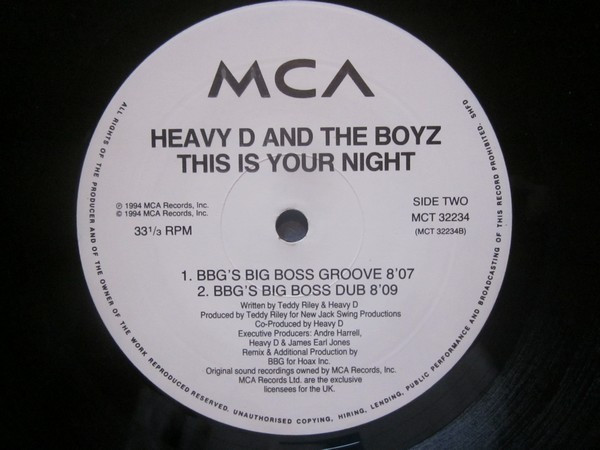 Heavy D. & The Boyz - This Is Your Night | MCA Records (MCT 32234) - 2