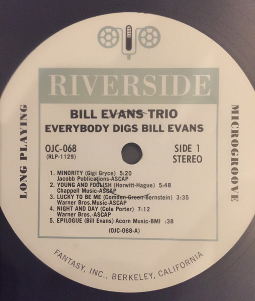 The Bill Evans Trio - Everybody Digs Bill Evans | Original Jazz Classics (OJC-068) - 3