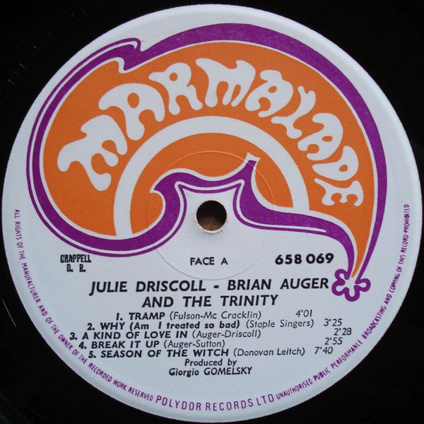 Julie Driscoll, Brian Auger & The Trinity - Julie Driscoll - Brian Auger And The Trinity | Marmalade (658 069) - 3