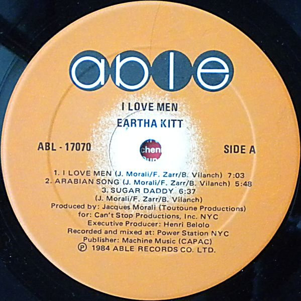 Eartha Kitt - I Love Men | Able (ABL-17070) - 3