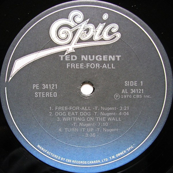 Ted Nugent - Free-For-All | Epic (PE 34121) - 4
