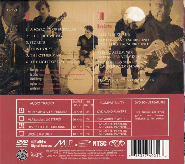 Jakko M. Jakszyk , Robert Fripp And Mel Collins - A Scarcity Of Miracles (A King Crimson ProjeKct) | Discipline Global Mobile (KCSP21) - 2