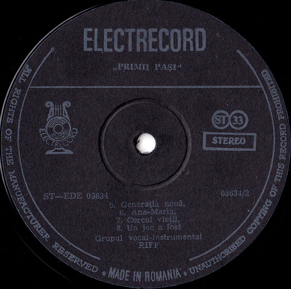 Riff - Primii Pași | Electrecord (ST-EDE 03634) - 4 Riff - Primii Pași | Electrecord (ST-EDE 03634) - 4