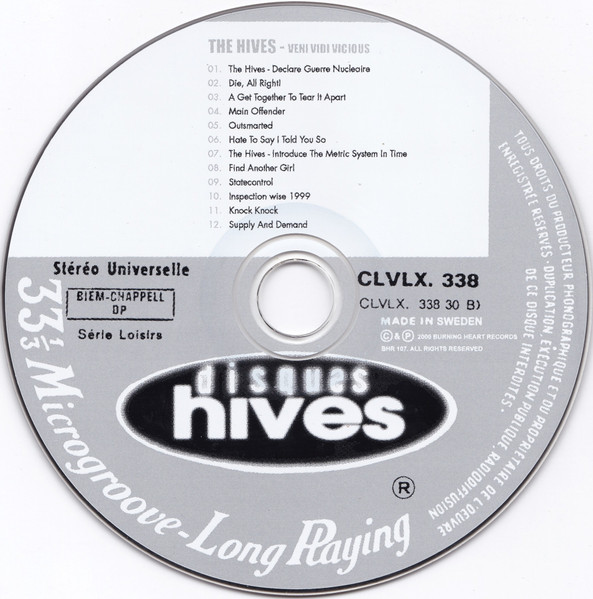 The Hives - Veni Vidi Vicious | Burning Heart Records (BHR 107) - 3