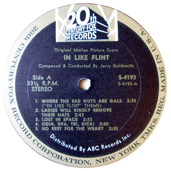 Jerry Goldsmith - In Like Flint (Original Motion Picture Score) | 20th Century Fox Records (S 4193) - 3