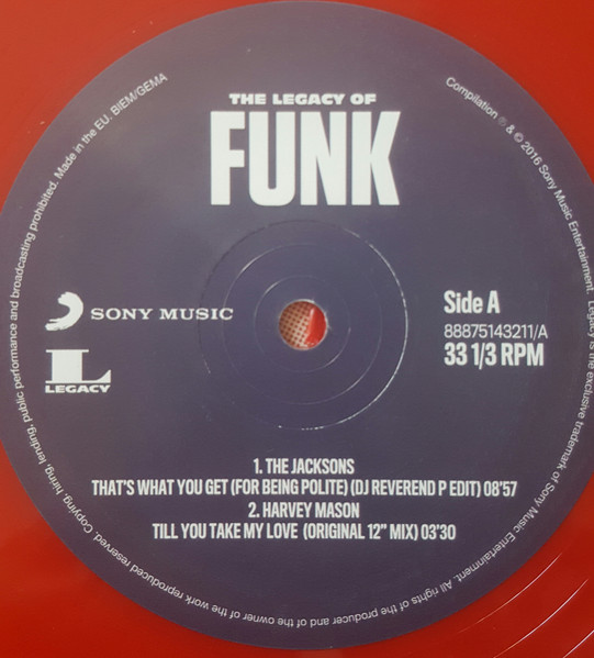 Various - The Legacy Of Funk | Legacy (88875143211) - 2 Various - The Legacy Of Funk | Legacy (88875143211) - 2