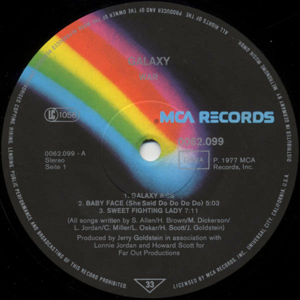 War - Galaxy | MCA Records (0062.099) - 3 War - Galaxy | MCA Records (0062.099) - 3