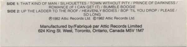 The Nylons - One Size Fits All | Attic (CAT 1152) - 3