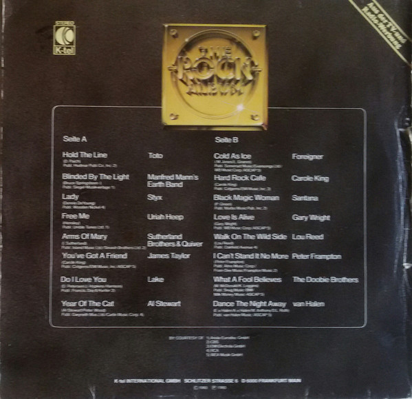 Various - The Rock Album - The Best Of Today's Rock-Music | K-Tel (TG 1261) - 2